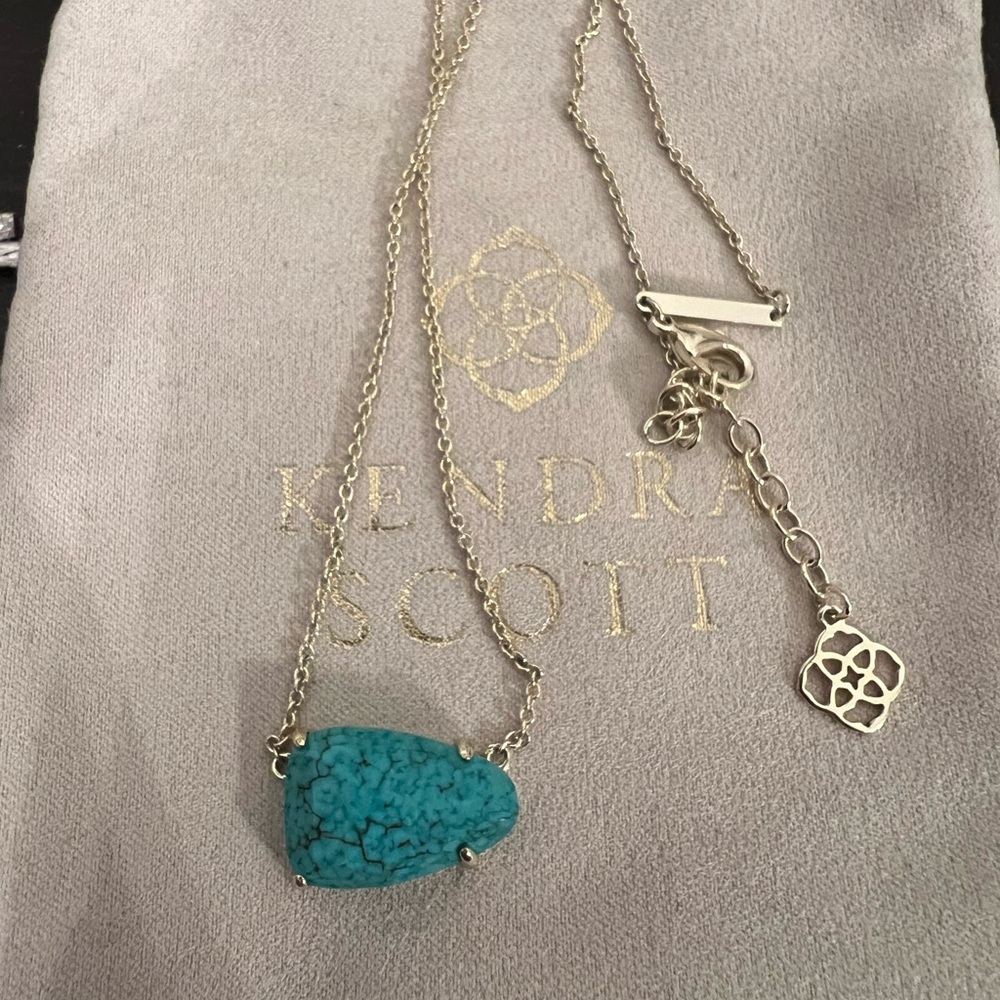 Kendra Scott Isla Turquoise Pendant Necklace